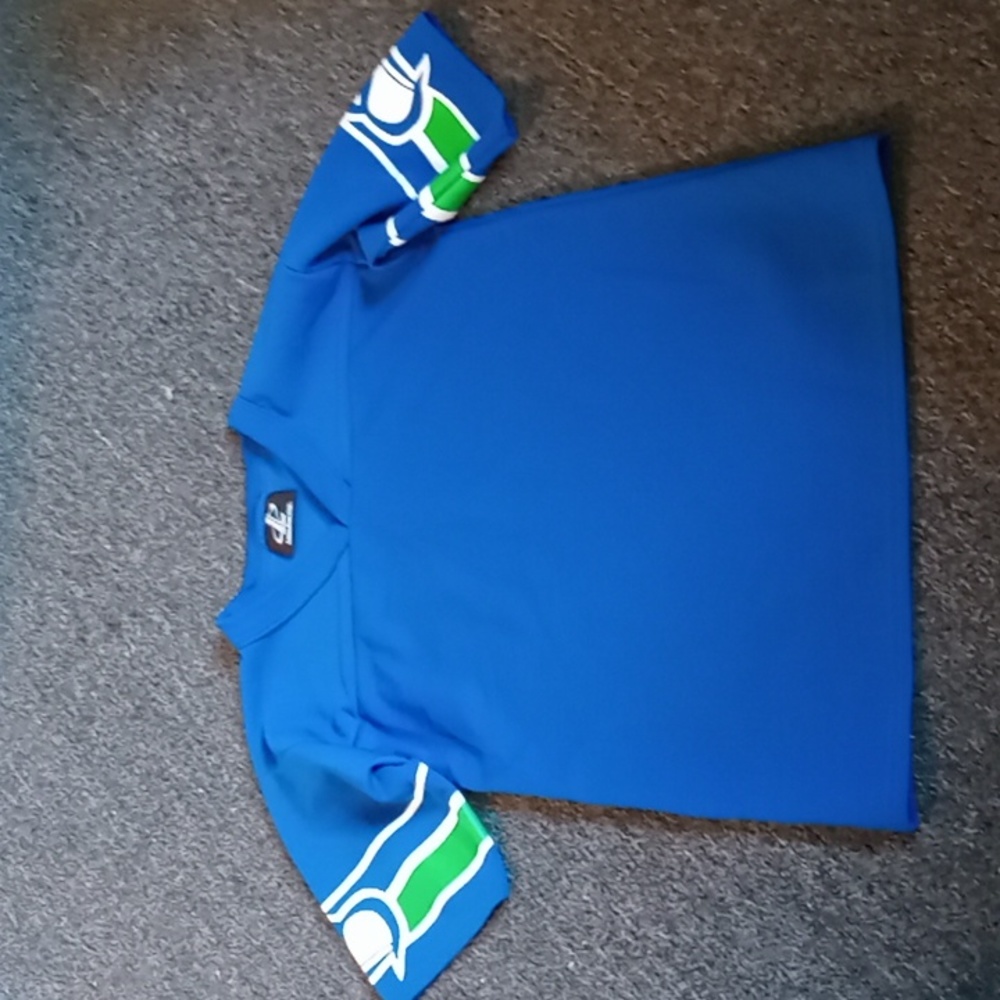 Logo athletic boys jersey,Seahawks,boys 10-12,,blank slate put what u want on it